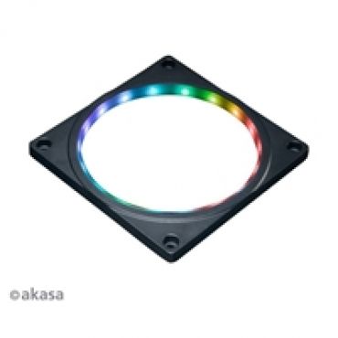 Addressable RGB LED -tuuletinkehys, musta