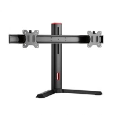 17-27" x2 Pro Duo, -pöytäteline kahdelle näytölle, musta