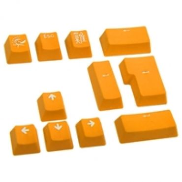 PBT Double-Shot Keycap Set -näppäinhattusarja, 11 osaa, oranssi