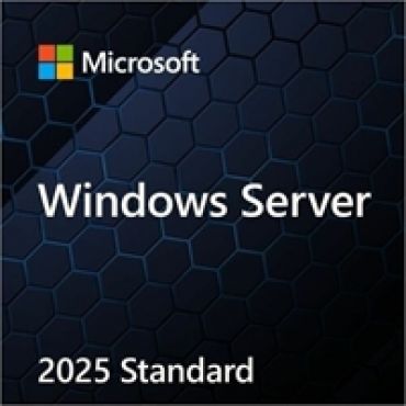 Windows Server 2025 Standard, 16 ydintä, DVD, 64-bit, englanti