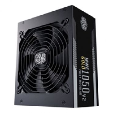 1050W MWE Gold 1050 V2, modulaarinen ATX-virtalähde, 80 Plus Gold, musta
