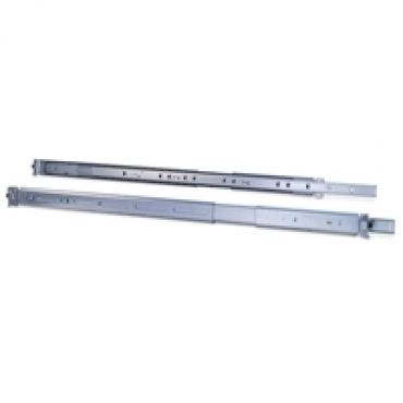 1U Telescopic Slides 650mm, teleskooppikiskot serverikotelolle, harmaa