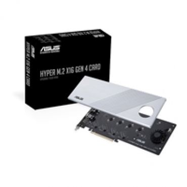 Hyper M.2 X16 Gen4 Card -lisäkortti, 4x M.2 paikka, PCIe 4.0/3.0 x16