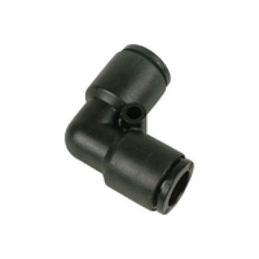 8mm plug-in liitin, kulma, 8mm, musta