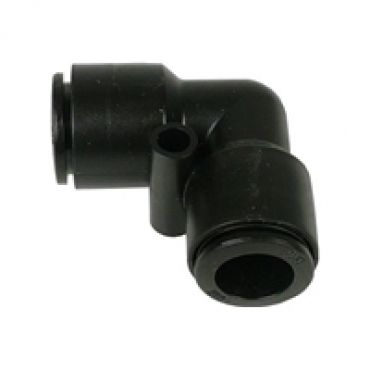 10mm plug-in liitin, kulma, 10mm, musta