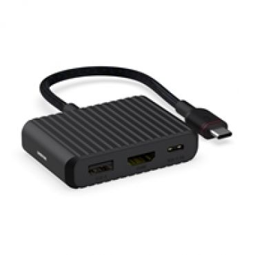 3.2 Gen1 USB-C 3-in-1 -telakka, musta