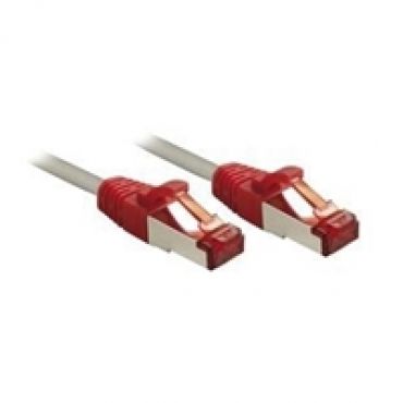 S/FTP Cat6 suojattu ristiinkytketty laitekaapeli, 10m, harmaa