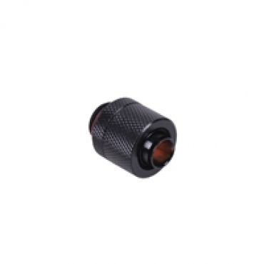 13/10mm ruuviliitin, suora, G1/4, musta