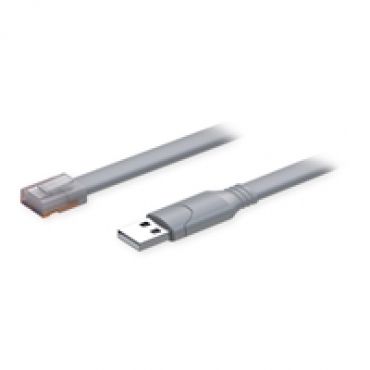 Console cable, USB-A -> RJ-45, 1,8m, harmaa