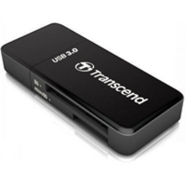RDF5, UHS-I SD/MicroSD -muistikortinlukija, 3.2 Gen1 USB-A, musta