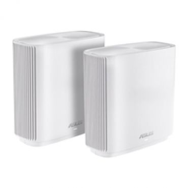 ZenWiFi AX (XT8), Tri-Band Mesh WiFi 6 -järjestelmä koko kodille, 2 kpl, valkoinen