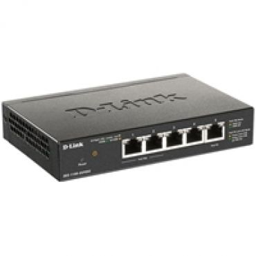 DGS-1100-05PDV2, 5-porttinen hallittu Gigabit-kytkin ja PoE Extender, musta