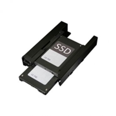 EZ-Fit PRO 2x 2.5" HDD/SDD -sovitinkehys 3.5" levypaikkaan, musta
