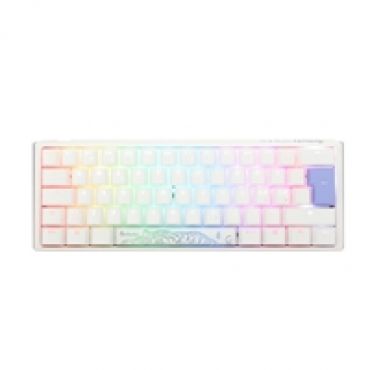 One 3 - Classic Pure White Nordic - Mini 60% - Cherry Red, mekaaninen näppäimistö