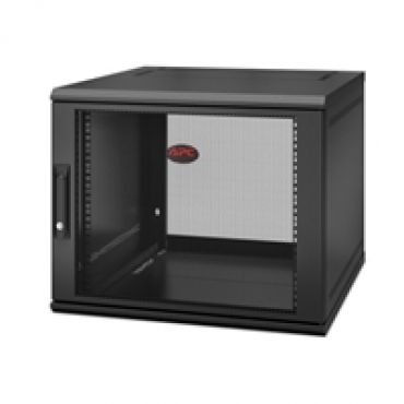 NetShelter WX 9U Single Hinged, seinäkiinnitettävä 19" kaappi, musta