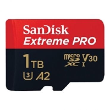 1TB Extreme PRO, microSDXC -muistikortti, UHS-I V30 U3 A2, 200/140 MB/s