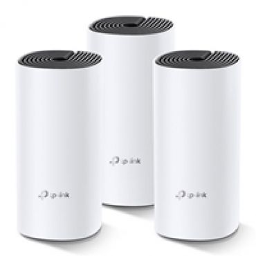 Deco M4 (3-pack) V2, langaton Mesh Wi-Fi -järjestelmä, 3 reititintä, valkoinen/musta