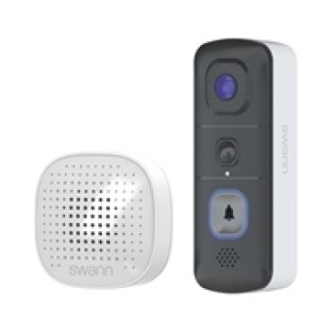 EVO Wireless, akkukäyttöinen video-ovikello, valkoinen/musta