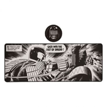 2000 AD Desk Pad & Coaster Set Judge Dredd, hiirimatto + lasialunen