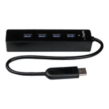 4-porttinen 3.2 Gen1 USB-A -hubi, musta