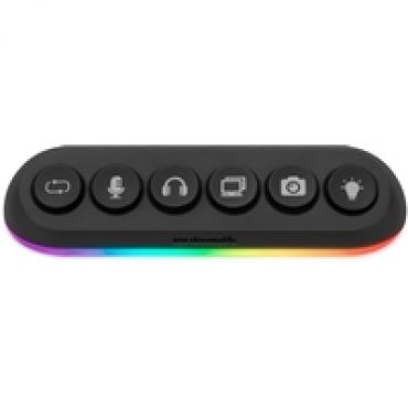 HUB DECK 5, 5-porttinen RGB USB-hubi, musta