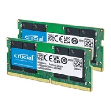 64GB (2 x 32GB) DDR4 3200MHz, SO-DIMM, CL22, 1.20V