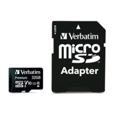 32GB MicroSDHC -muistikortti, UHS-1 C10, jopa 90/10 MB/s, SD-adapterilla