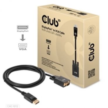 Displayport - VGA -adapterikaapeli, 2m, musta