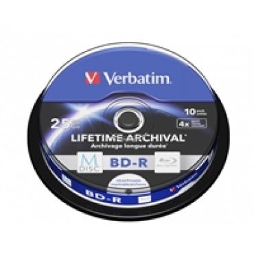 M-Disc BD-R 25GB, 4x, spindle, 10kpl