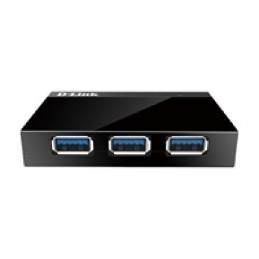 4-porttinen 3.2 Gen1 USB-A -hubi, musta