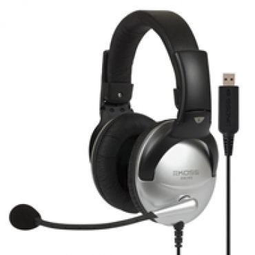 SB45 -kuulokemikrofoni, USB-A, musta/hopea