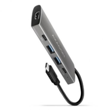 3.2 Gen2 USB-C 5-in-1 -telakka, hopea