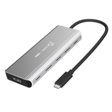 USB4 Dual 4K Multi-Port -telakka, hopea