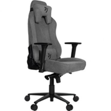 Vernazza Gaming Chair Soft Fabric, kangasverhoiltu pelituoli, musta/harmaa