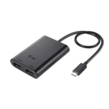 USB-C 3.2 Gen2 -> Dual 4K HDMI -adapteri, musta