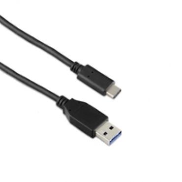 3.2 Gen2 USB-C - USB-A -kaapeli, 10Gbps, 3A, 1m, musta