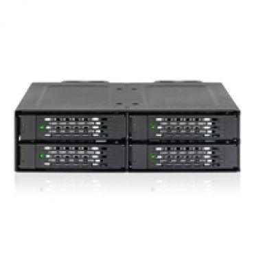 ToughArmor Backplane v3 4x2.5” U.2/U.3 NVMe SSD PCIe 4.0 -levykehikko 5.25" laitepaikkaan, musta