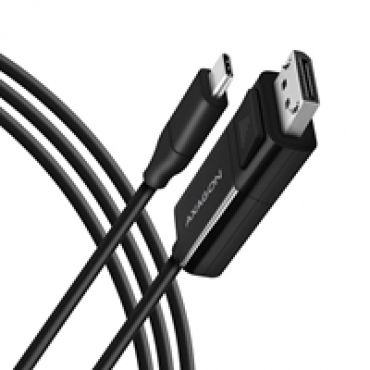 USB-C -> DisplayPort 1.2 -kaapeli, 1,8m, musta