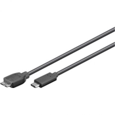 3.2 Gen1 USB-C - Micro-B -kaapeli, 0,6m, musta