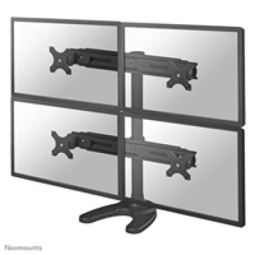 19-30" x4 Monitor Desk Mount, näyttövarsi/jalusta pöydälle neljälle näytölle, musta