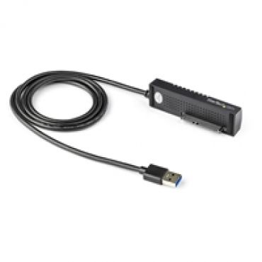 3.2 Gen2 USB-A -> 2.5/3.5" SATA III -adapteri, musta