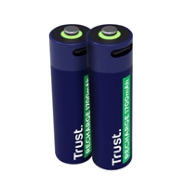 AA/LR06 USB-C-ladattava -akkuparisto, 1700mAh, 2kpl