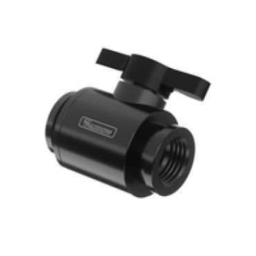 Palloventtiili (10mm), G1/4", musta