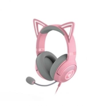 Kraken Kitty V2 - Quartz -pelikuulokkeet mikrofonilla, pinkki/harmaa