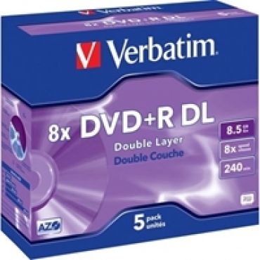 DVD+R DL 8,5GB/240min, 8x, jewel case, 5kpl