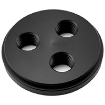 Protium Triple Port Cap - Acetal, nestesäiliön kansi, musta
