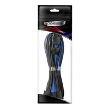 Pro ModMesh 12VHPWR PCI-e Extension (Black + Blue, 16-pin to Triple 8-pin, 45cm)
