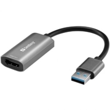 Capture Link HDMI -> USB-A -videokaappari, hopea