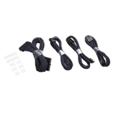 Extension Cable Combo -jatkokaapelisarja, musta/sininen