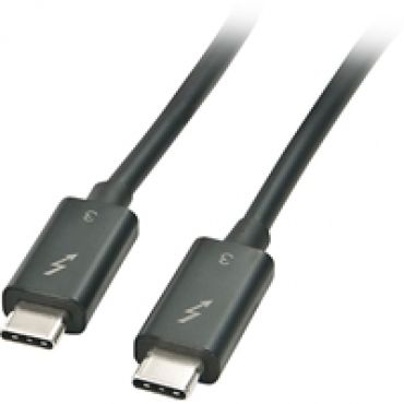 Thunderbolt 3 -kaapeli, 1m, musta